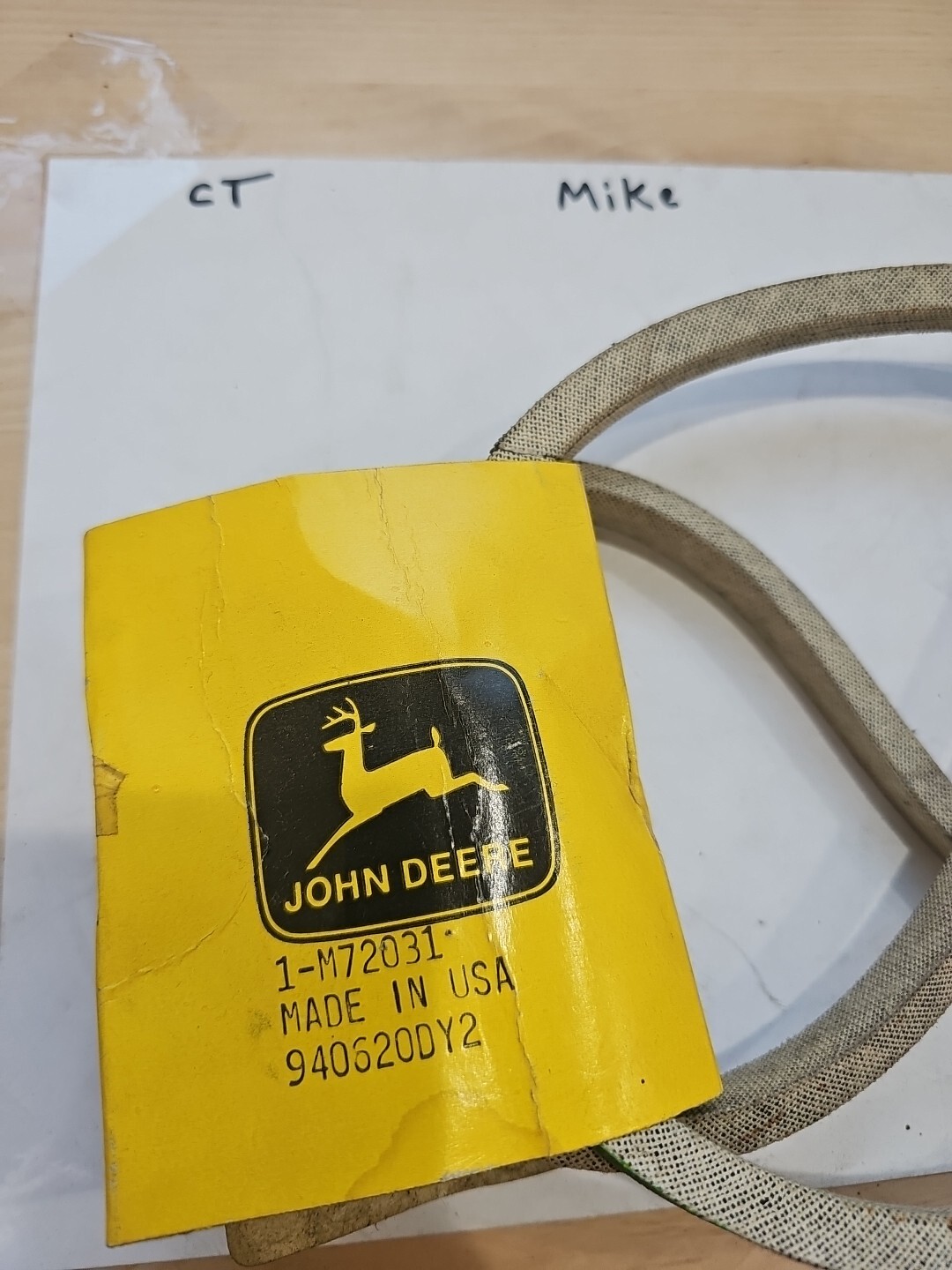 JOHN DEERE BELT M72031