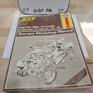Jeep CJ CJ-2A 1949-1986 Tune-up Shop Service Repair Manual Book Wiring Diagrams