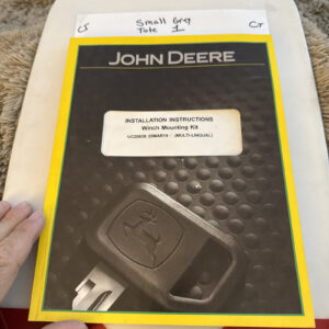 John Deere Install Instructions Winch Mounting Kit Instructions Uc20039