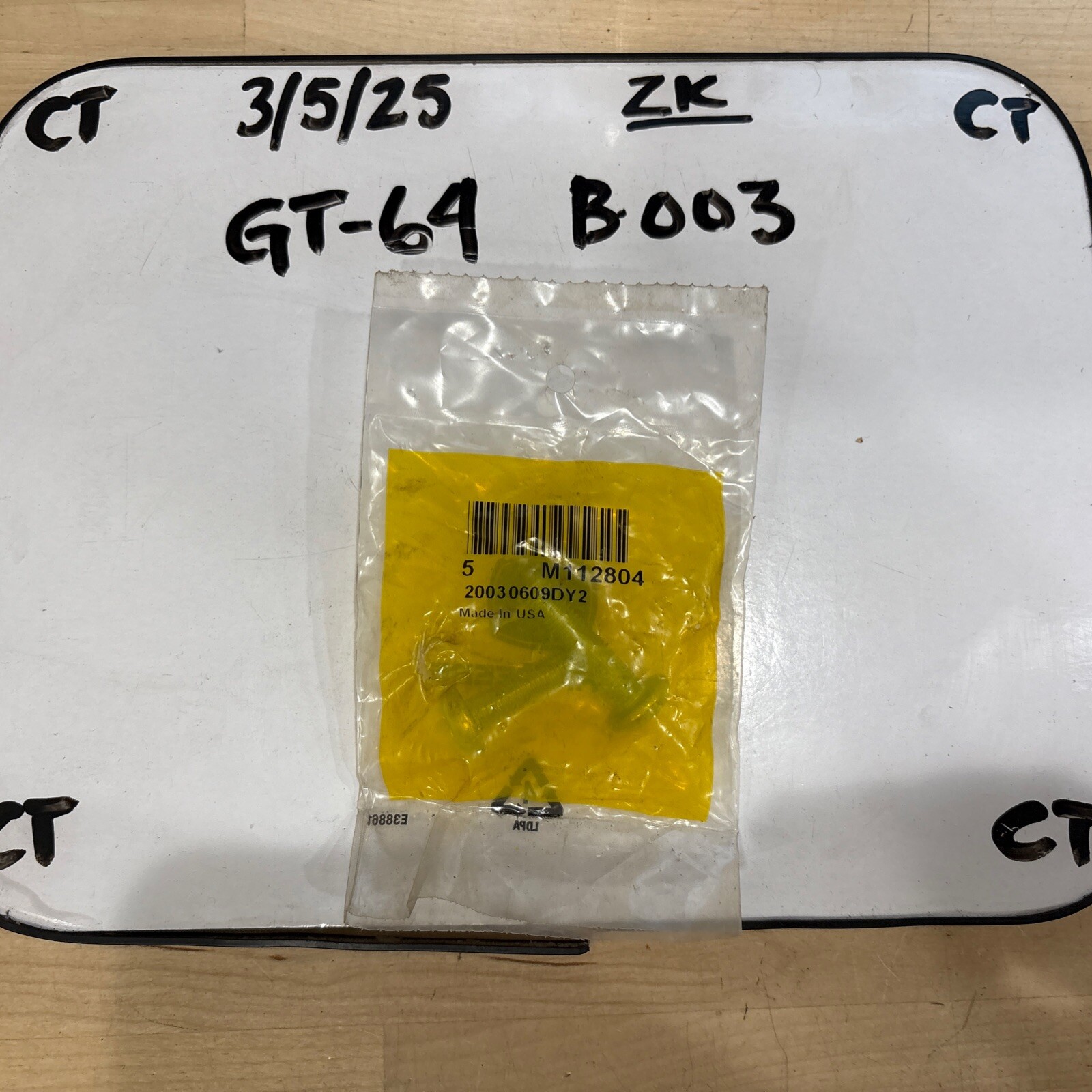 John Deere M112804 Button Head Screw, M8 X 35