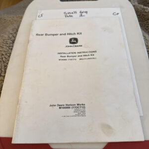 John Deere Rear Bumper And Hitch Kit Installation Instructions