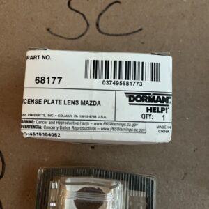 License Plate Light Lens-Mazda Lamp Lense Dorman 68177