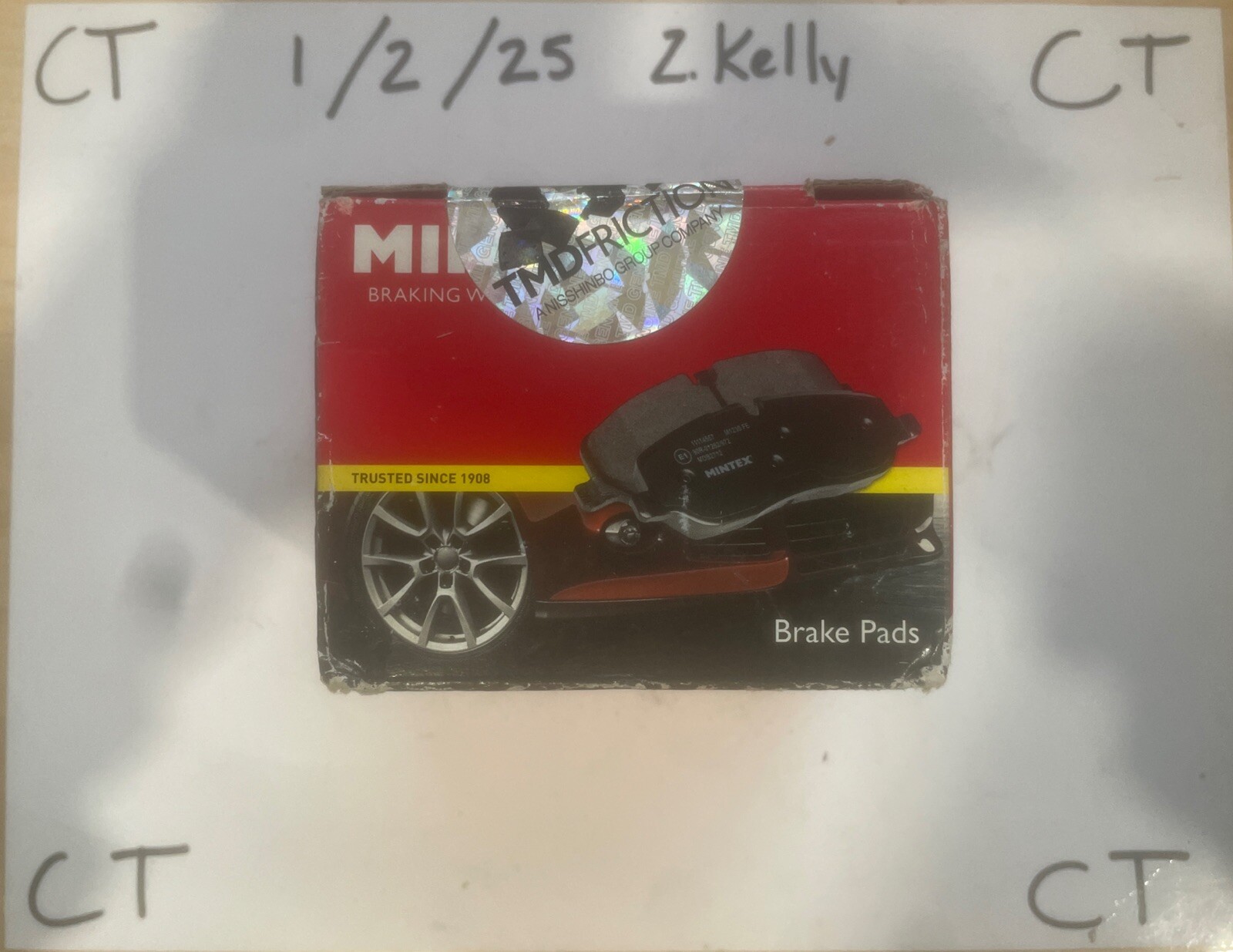 MINTEX Red Box WVA2001185 Front Brake Pad Set Porsche, VW Bus, VW Caravelle, New - Image 3