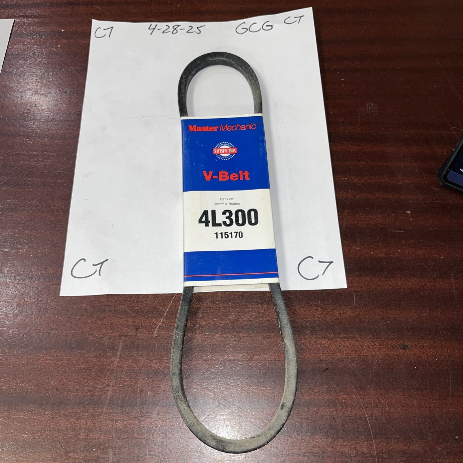 Master Mechanic V Belt 4L300