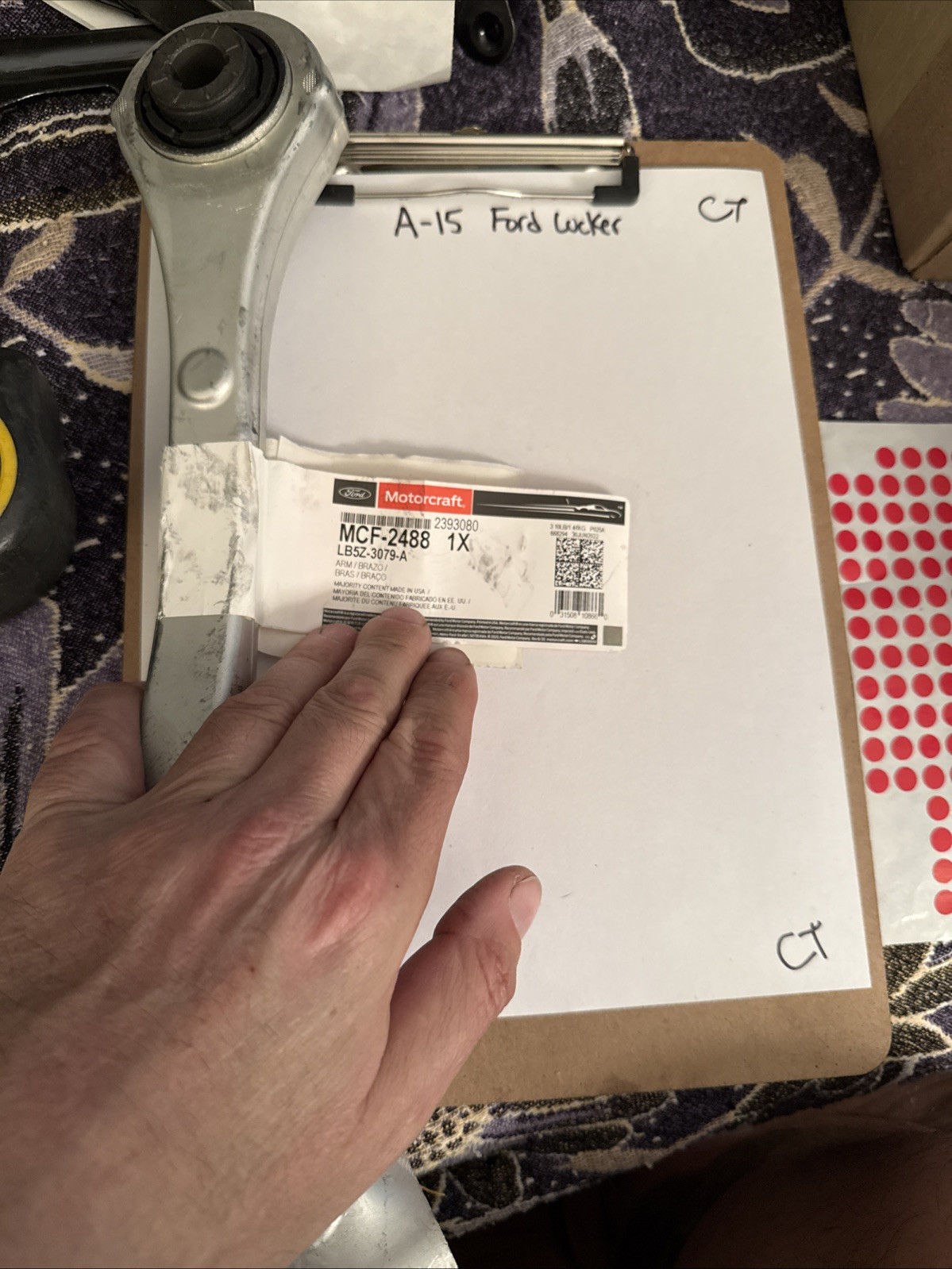 Mcf2488 Motorcraft Control Arm Lb5z3079a