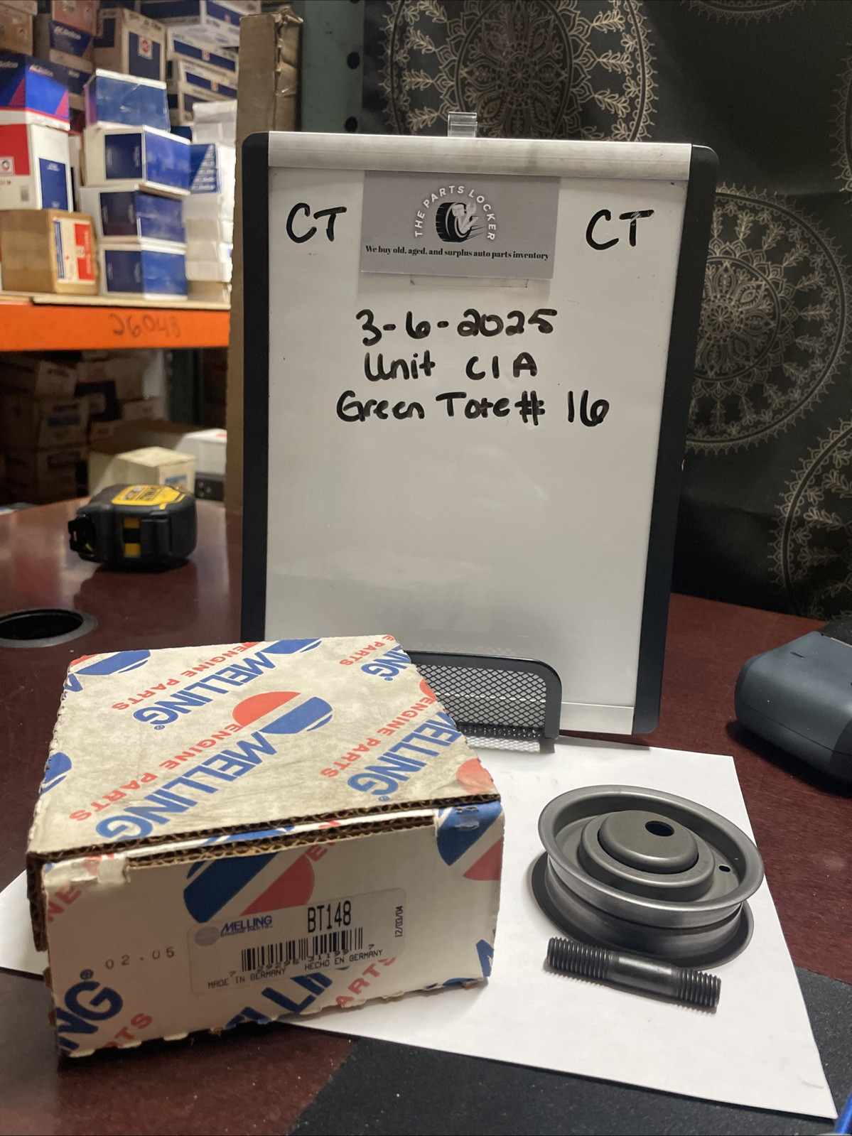 Melling Timing Belt Tensioner BT148 95148 84019 026109243 fl