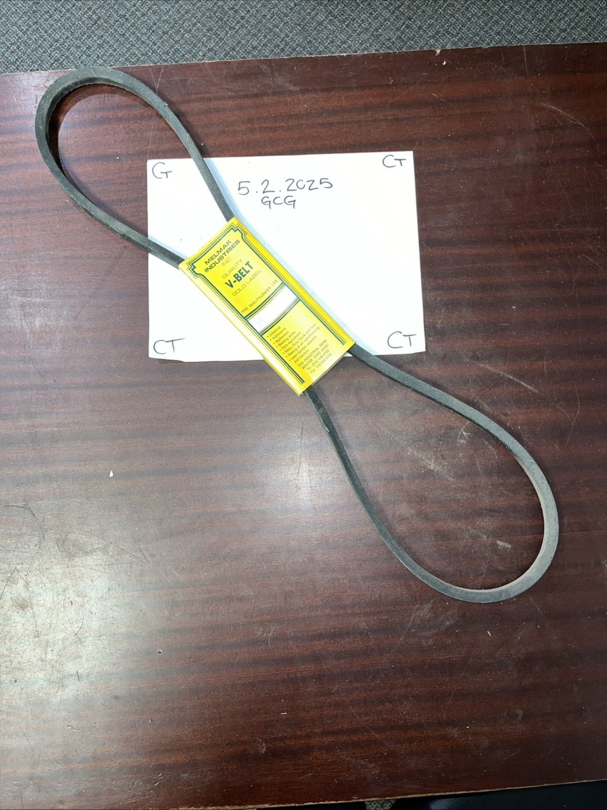 Melmak Industries V Belt 5L620