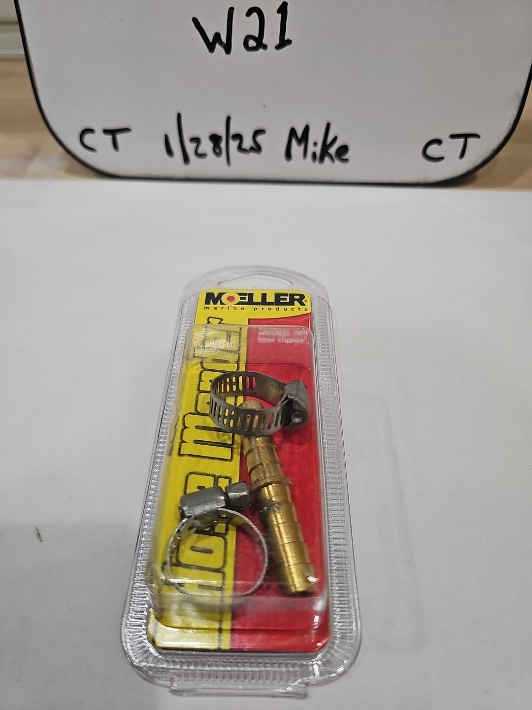 Moeller 033212-10 5/16" BRASS HOSE MENDER WITH SS CLAMPS NEW - Image 3