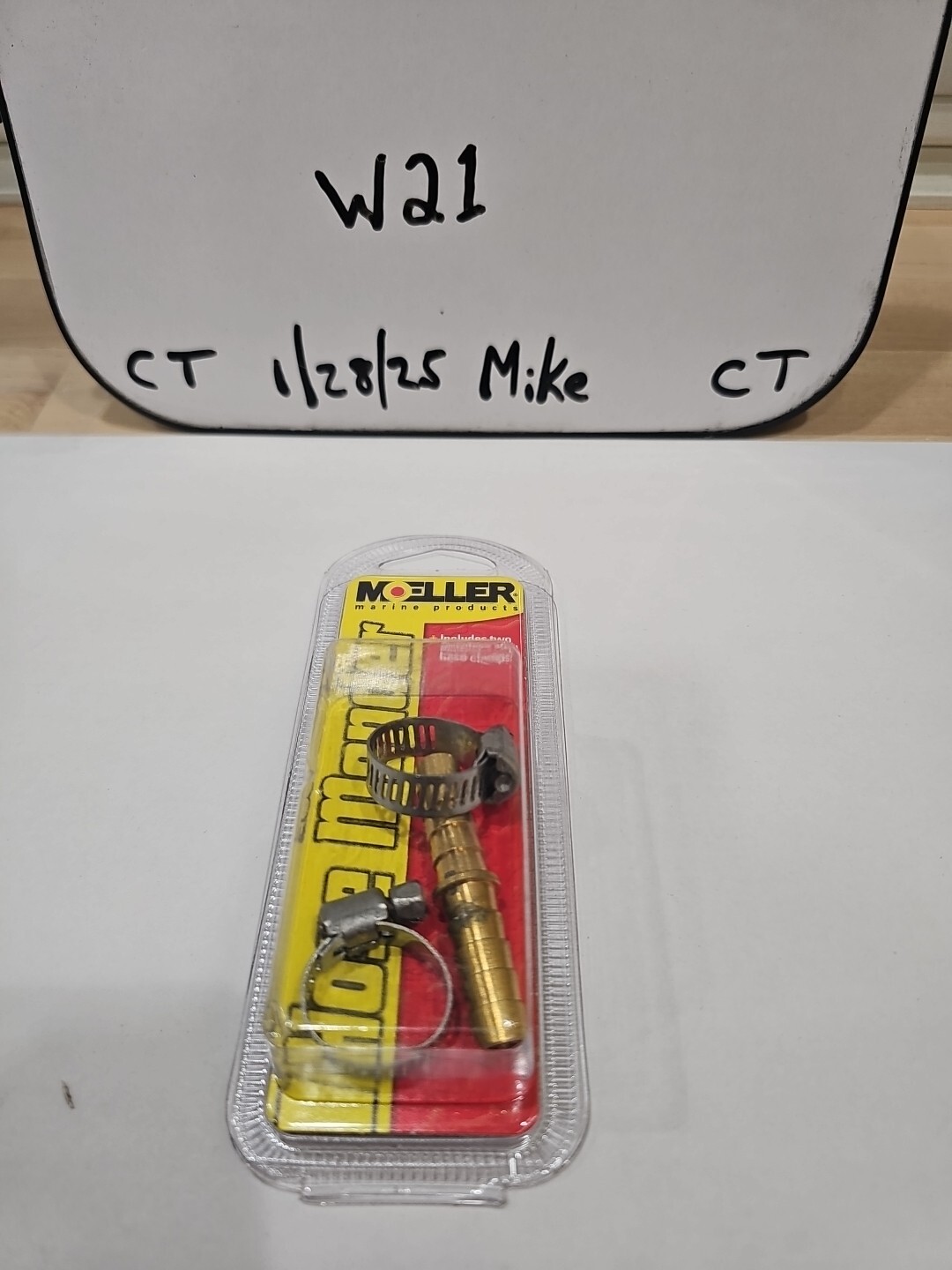 Moeller 033212-10 5/16" BRASS HOSE MENDER WITH SS CLAMPS NEW