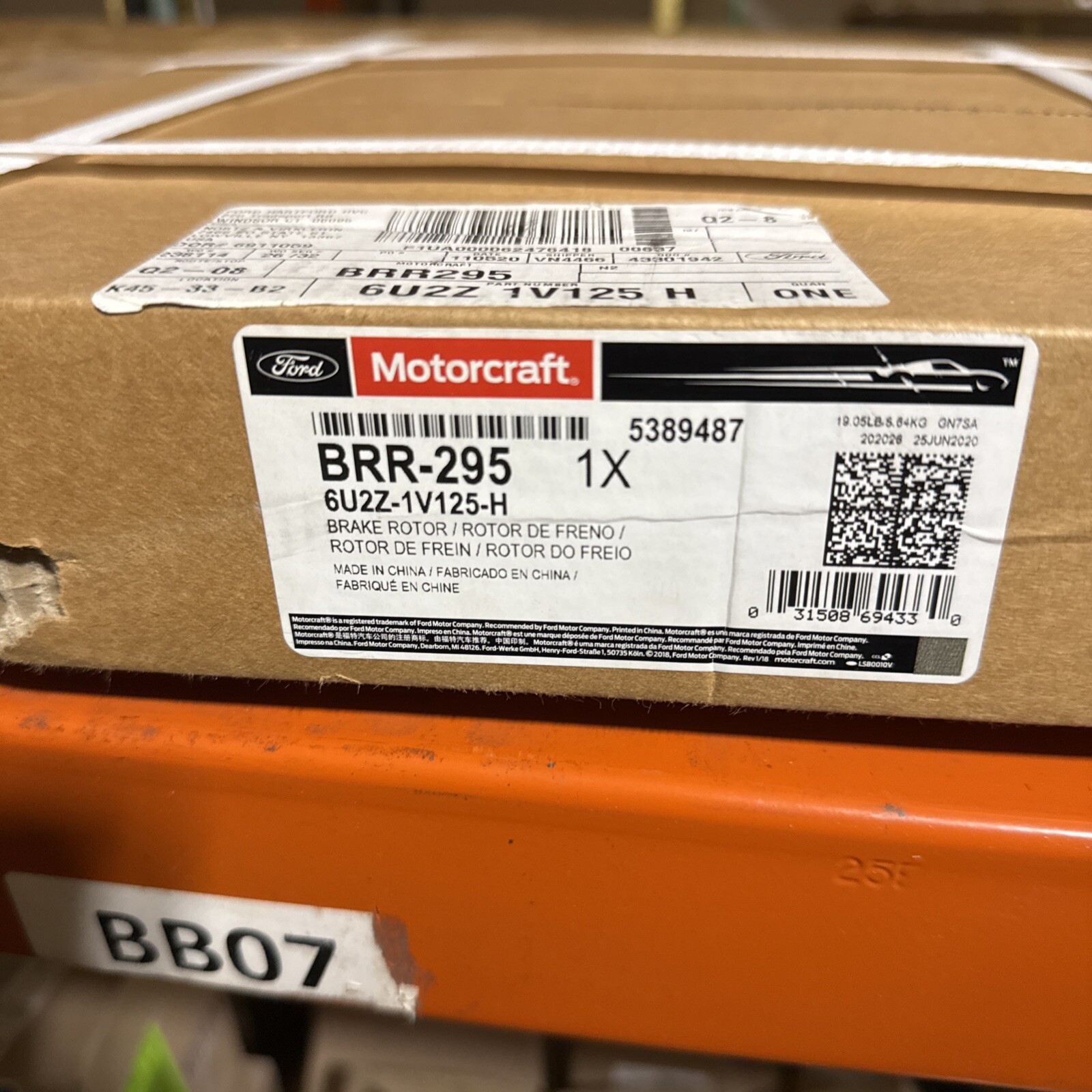 Motorcraft Disc Brake Rotor Front 299mm Front BRR-295 - Image 3