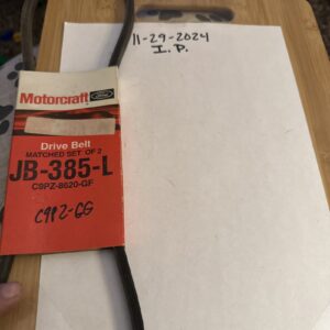 Motorcraft JB-385-L Accessory Drive Belt - 0.44" X 38.625" - 36 Degree