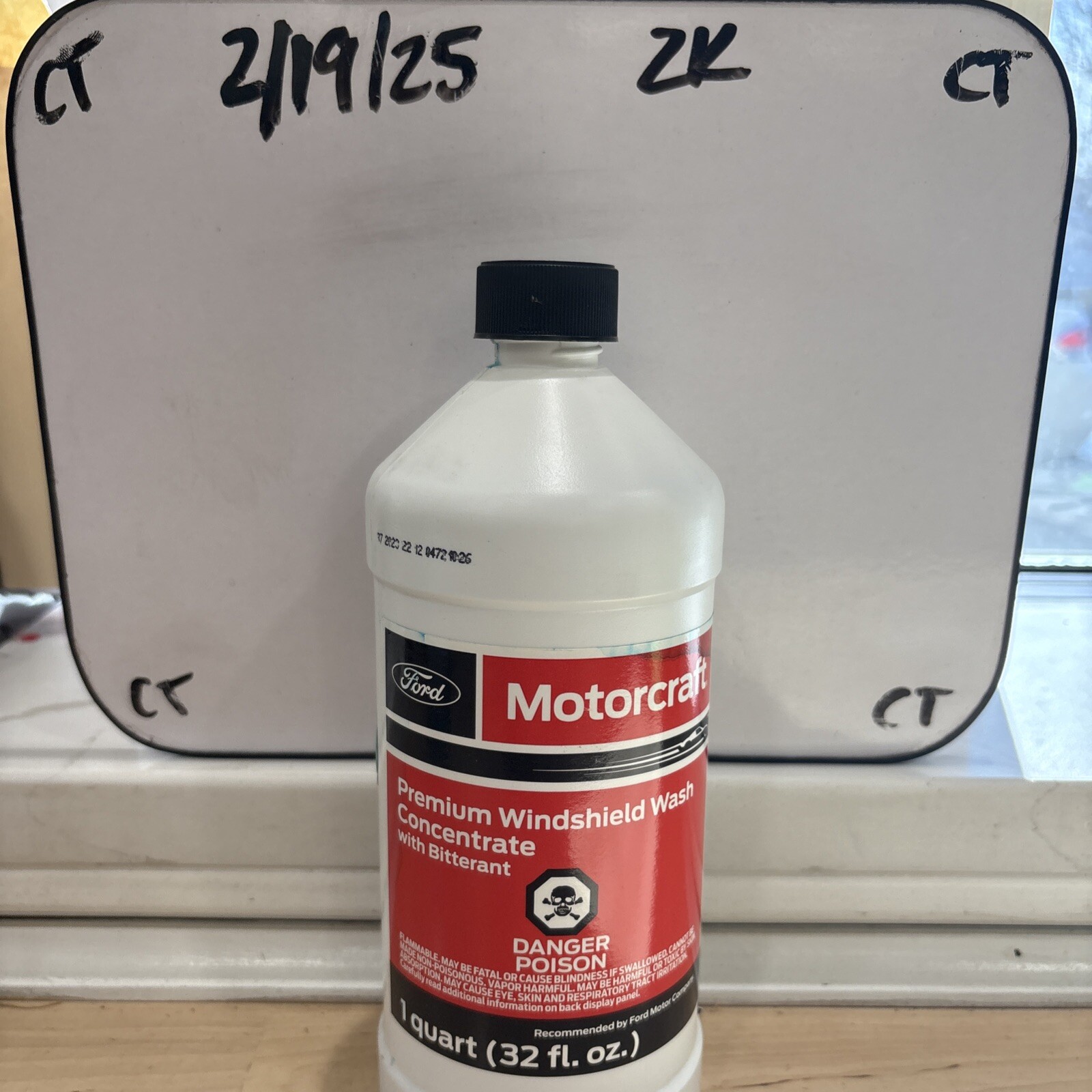 Motorcraft ZC-32-B2 Premium Windshield Wash Concentrate 32oz 1 Quart