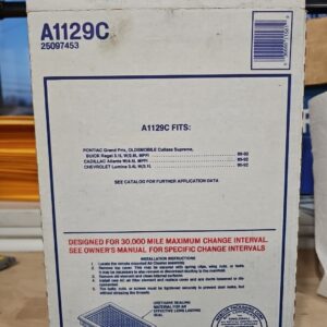 NEW ACDELCO A1129C ELEMENT, AIR FILTER GM 25097453