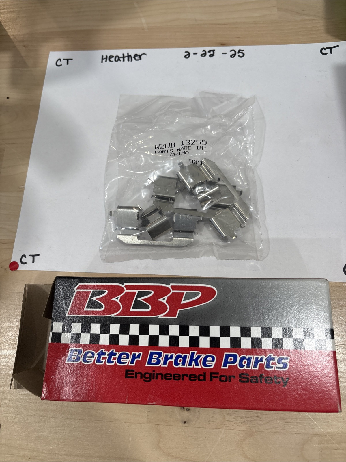 NEW BETTER BRAKE PARTS 13259 BRAKE COMPLETION KIT