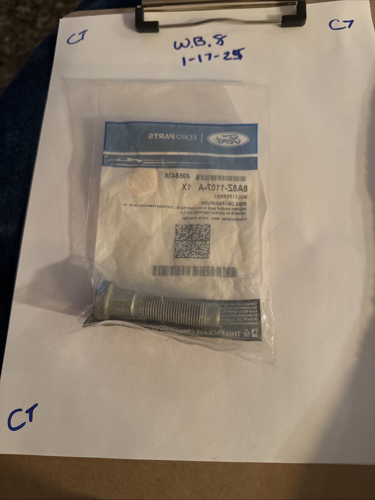 NEW Ford 8A8Z-1107-A Wheel Stud For 09-19 Explorer/Flex/Taurus/MKT/MKS (1) - Image 3