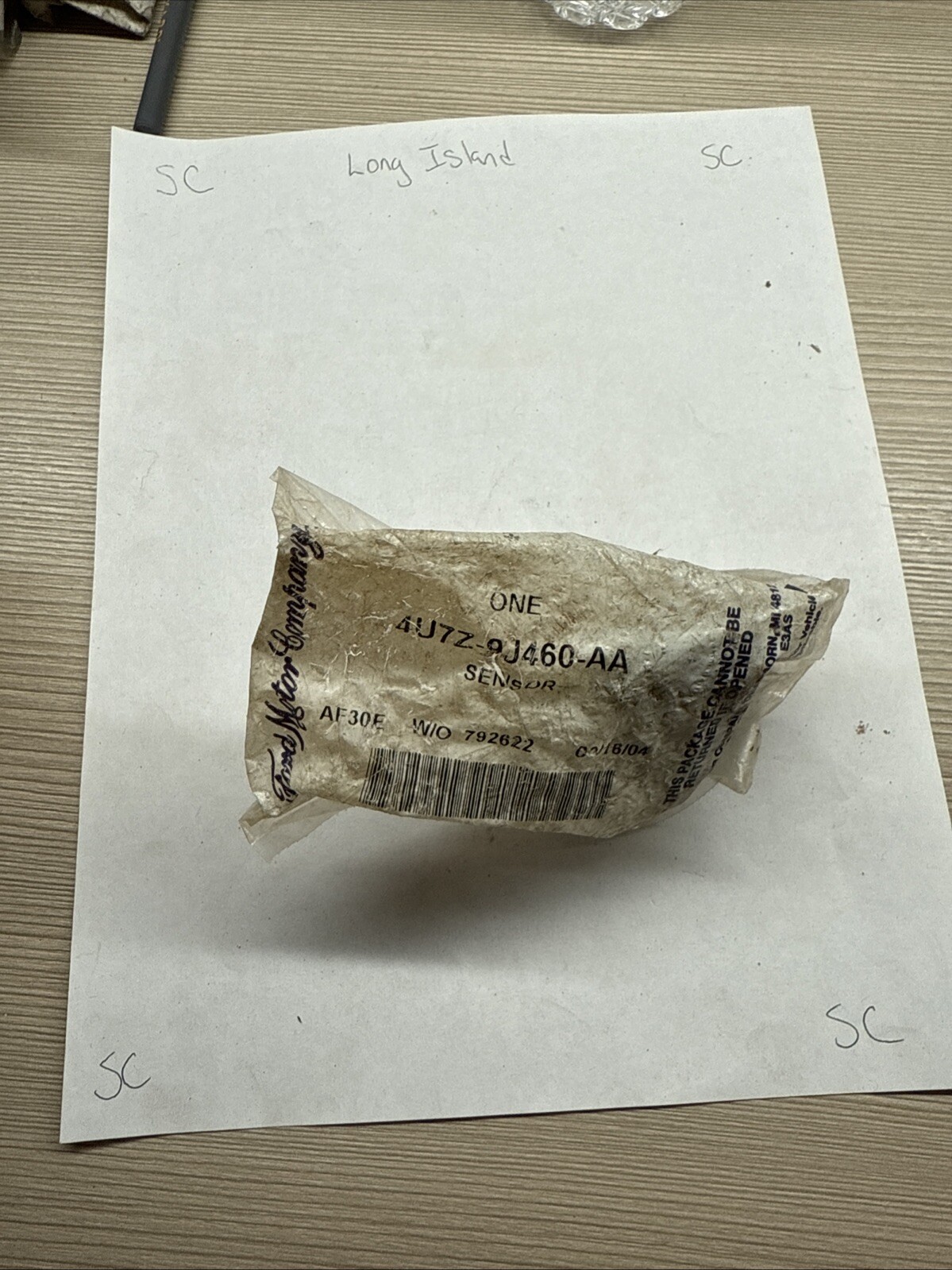 NEW Ford Genuine 4U7Z9J460AA EGR Pressure Feedback Sensor 4U7Z-9J460-AA DPFE