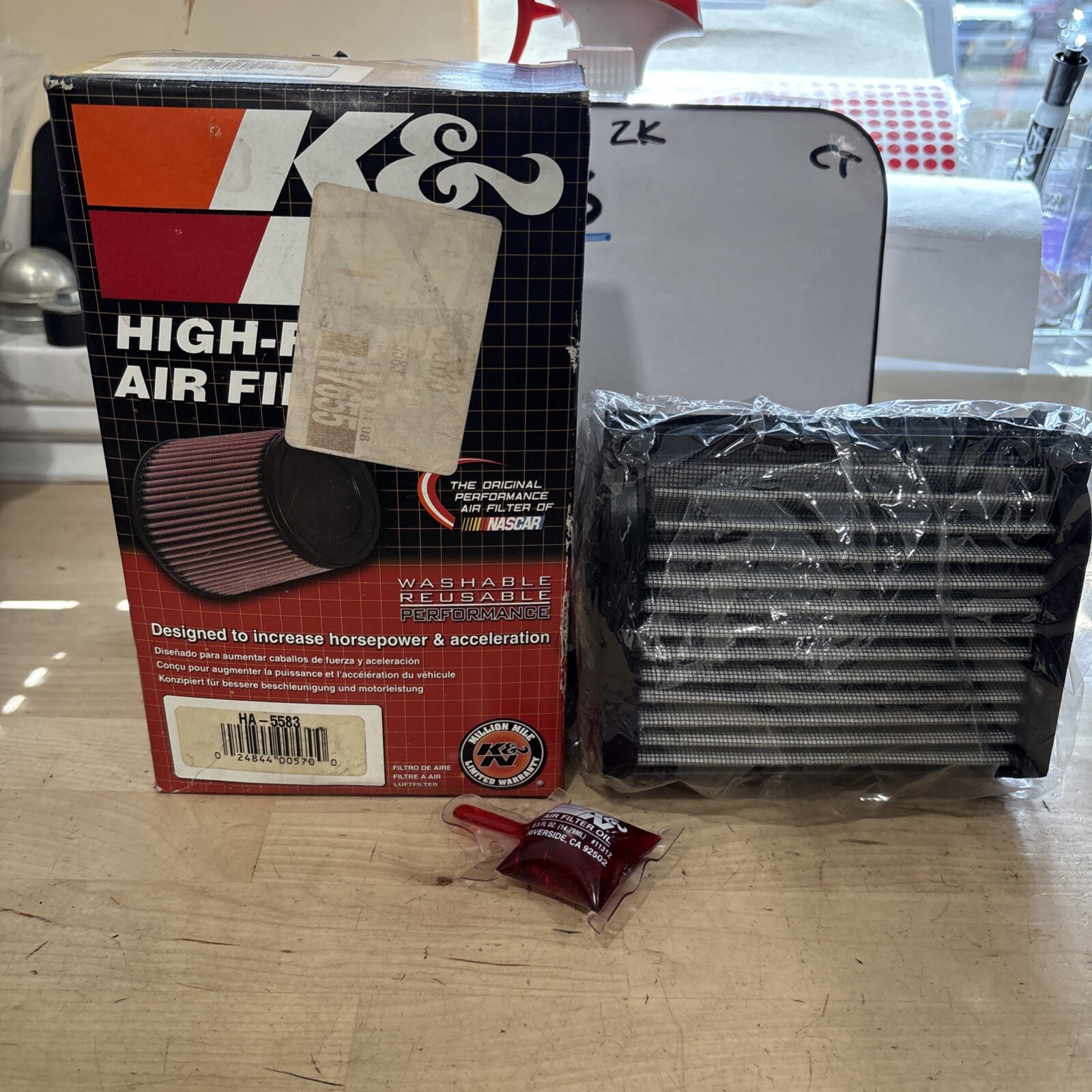 NEW K&N Air Filter Honda ‘83-‘85 CB650SC 1983 CB550SC HA-5583 - Image 3