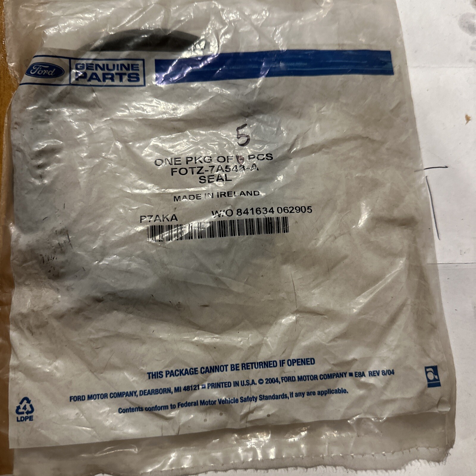 NEW OEM AUTOMATIC TRANSMISSION CLUTCH DRUM SEAL 1990-2010 FORD LINCOLN MERCURY