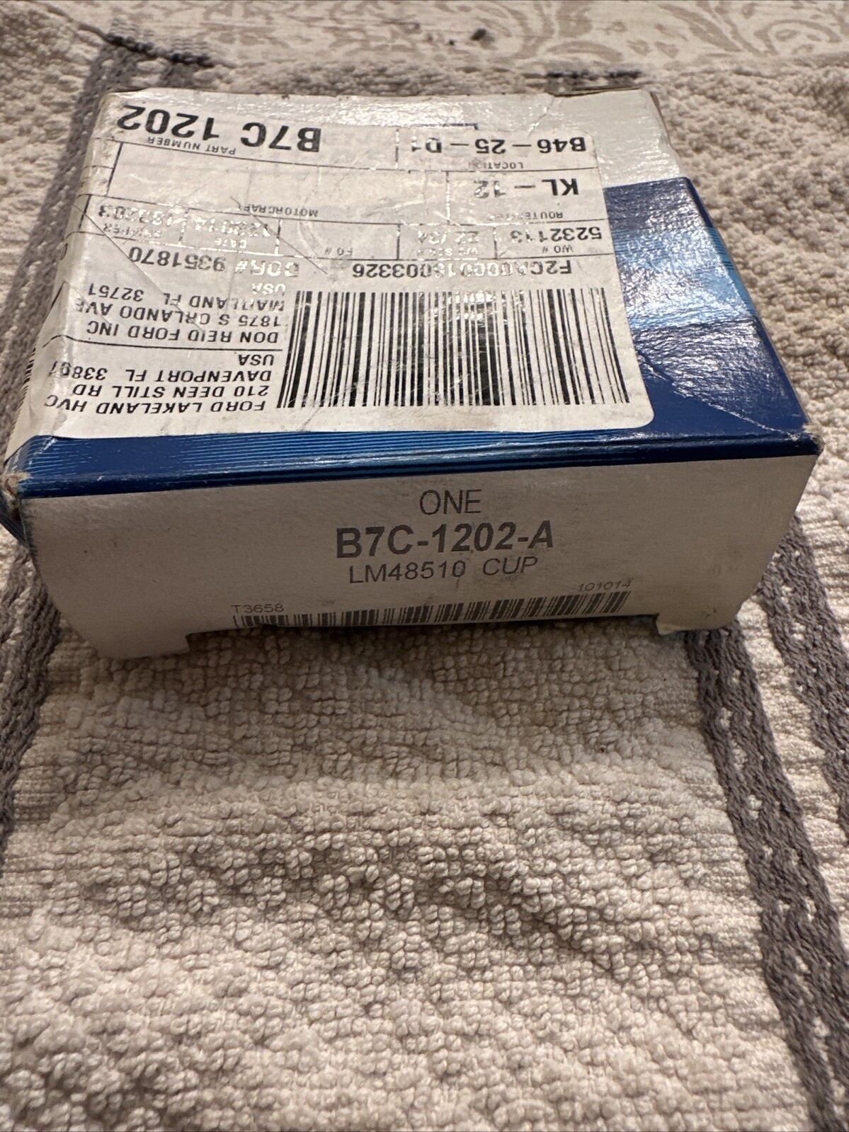 NEW OEM Ford Front Wheel Bearing Race B7C-1202-A Ranger Explorer Mountaineer