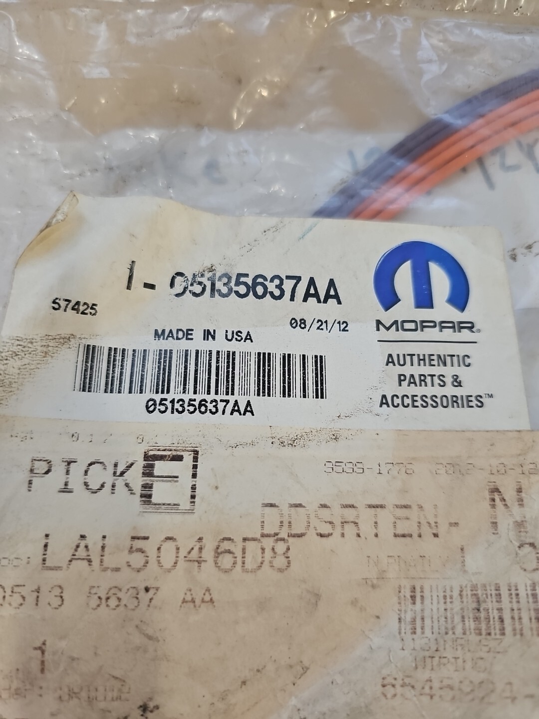 NEW OEM Mopar Wiring Pigtail Kit 3 Wire 05135637AA Dodge Chrysler 1993-2006 - Image 3