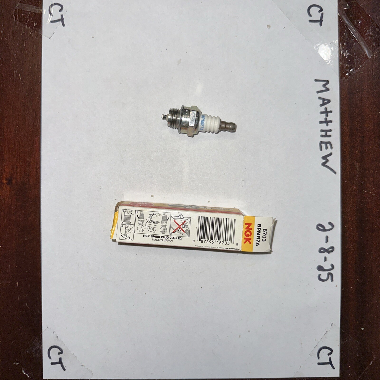 NGK (6703) BPMR7A SOLID Standard Spark Plug