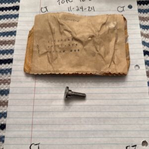 NOS 1963-78 Chevrolet Corvette Seat Back Pivot Hinge Screw