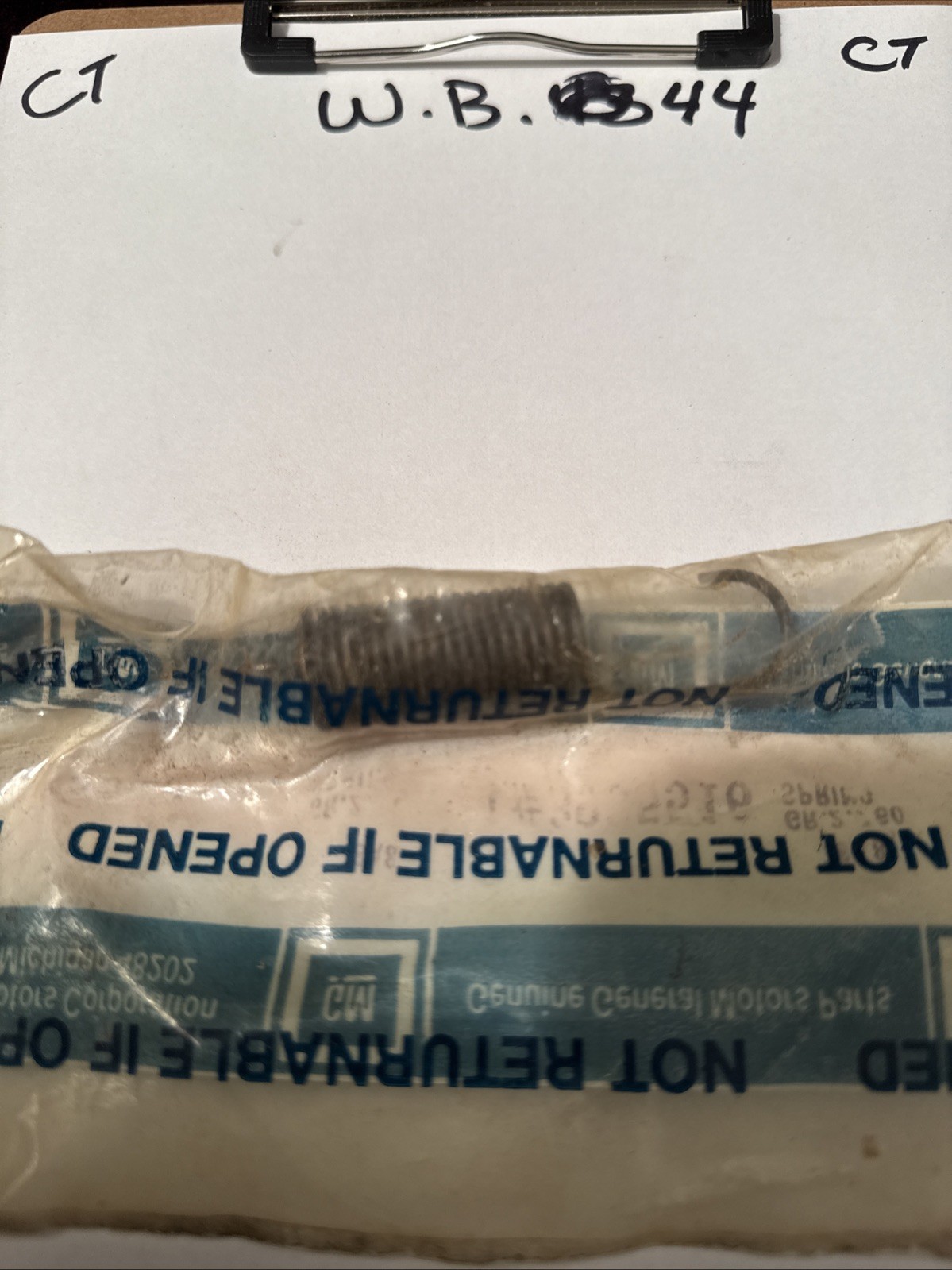 NOS 1968-82 Chevy Corvette Headlight Housing Spring OEM GM 3935516 - Image 4