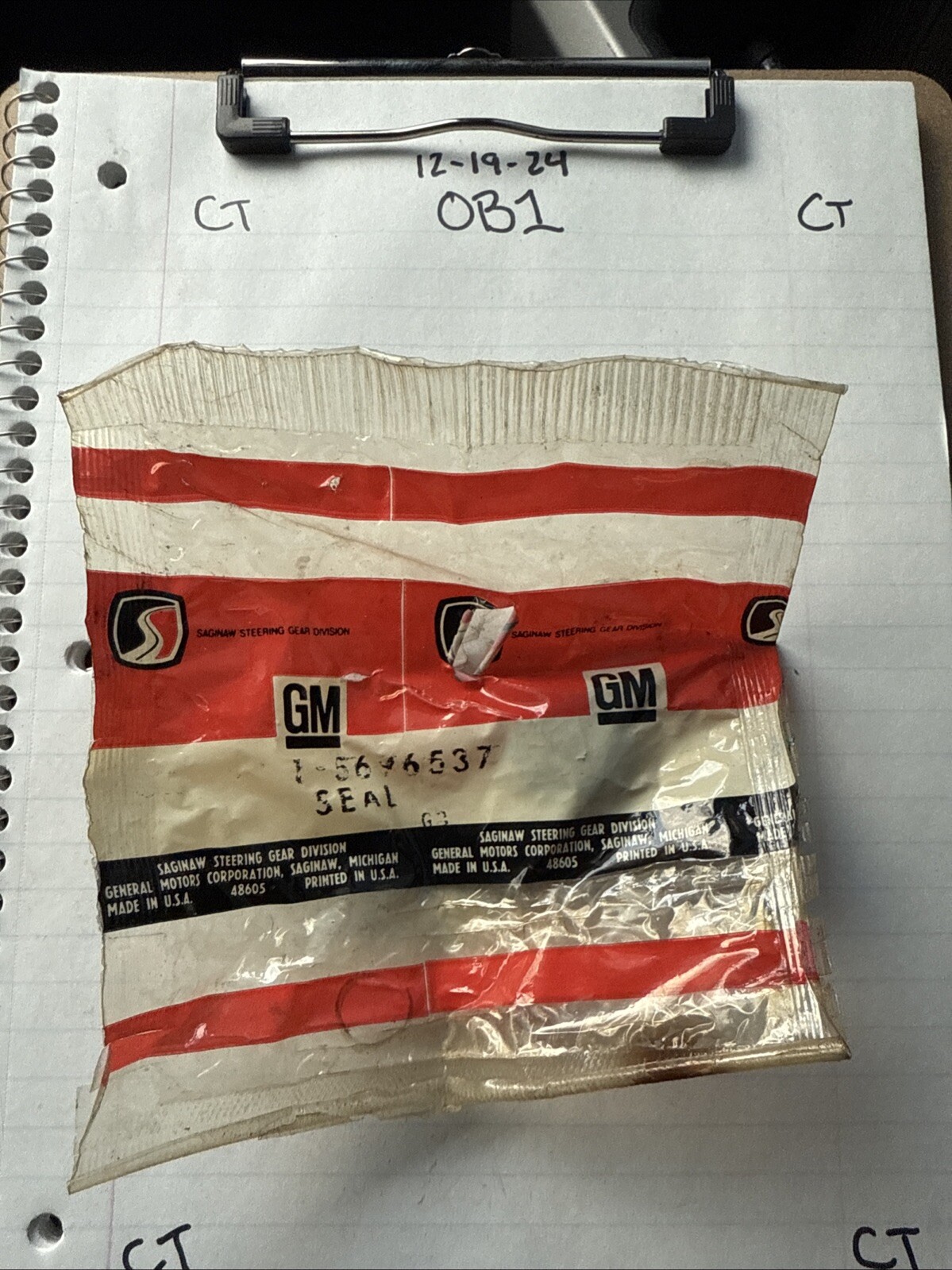 NOS 1974-88 Chevy Pontiac Camaro Firebird 4Sp T10 M20 Gear Shift Seal GM 5696537