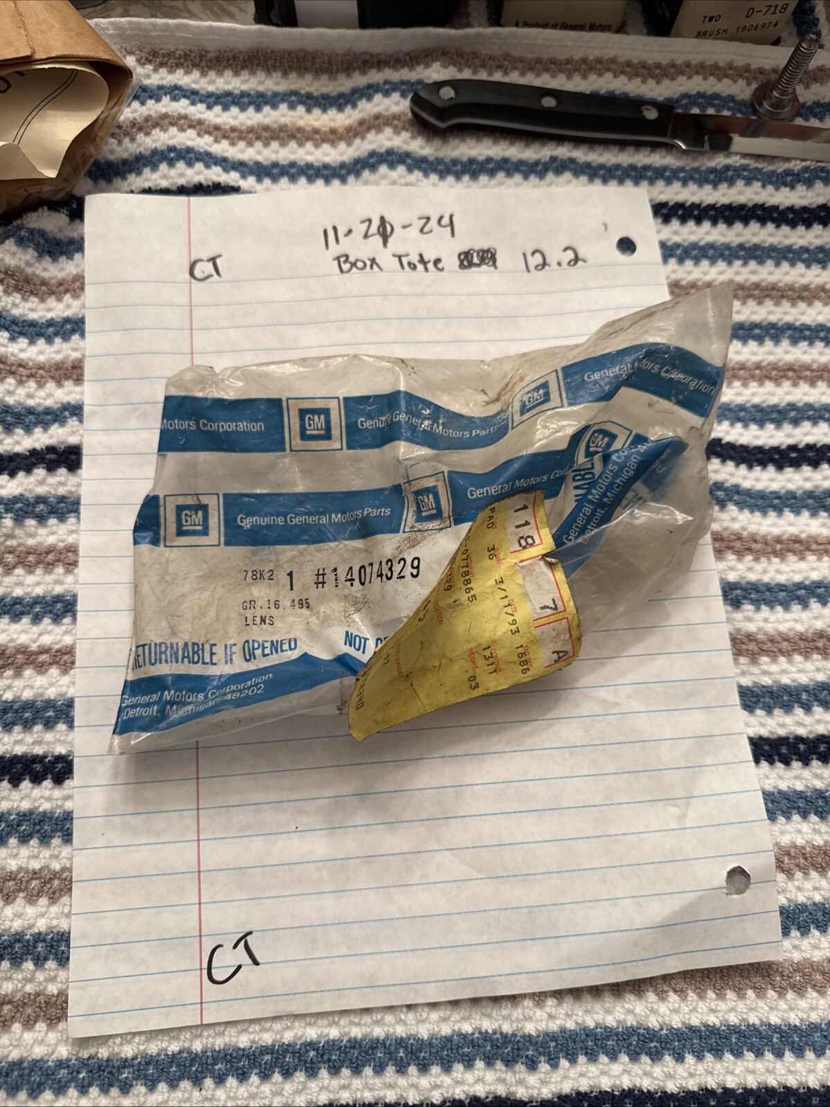 NOS 1984-89 Chevy GMC C/K 1500 2500 Interior Dome Light Lamp Lens GM 14074329