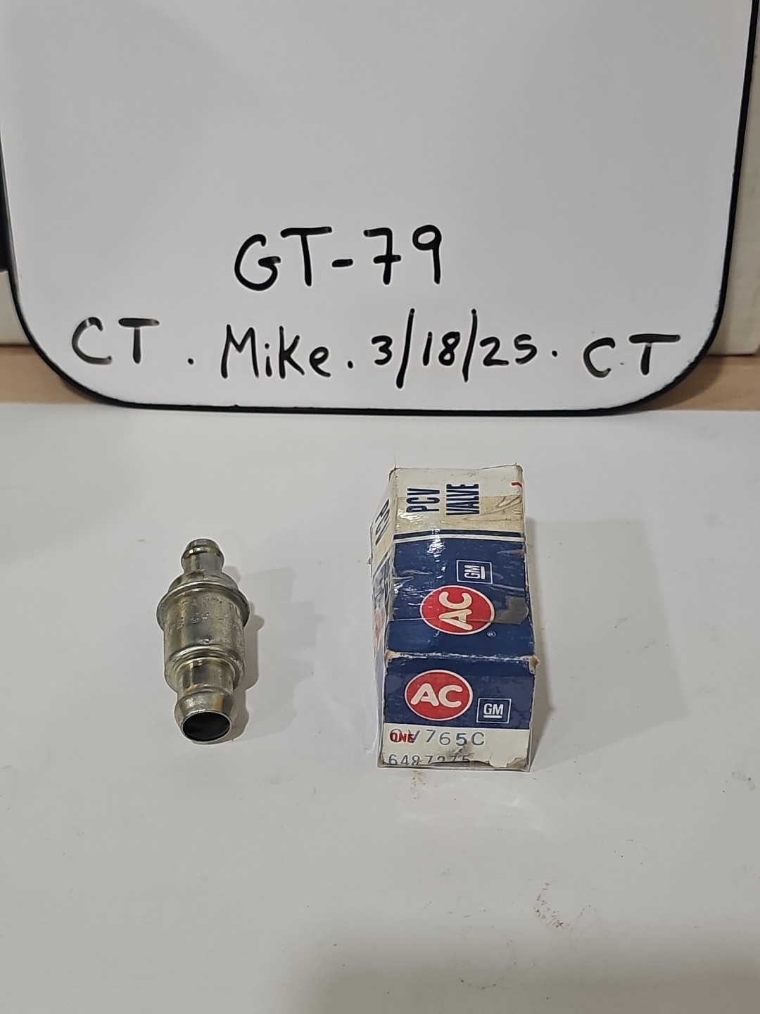 NOS AC CV765C PCV Valve GM 6487275