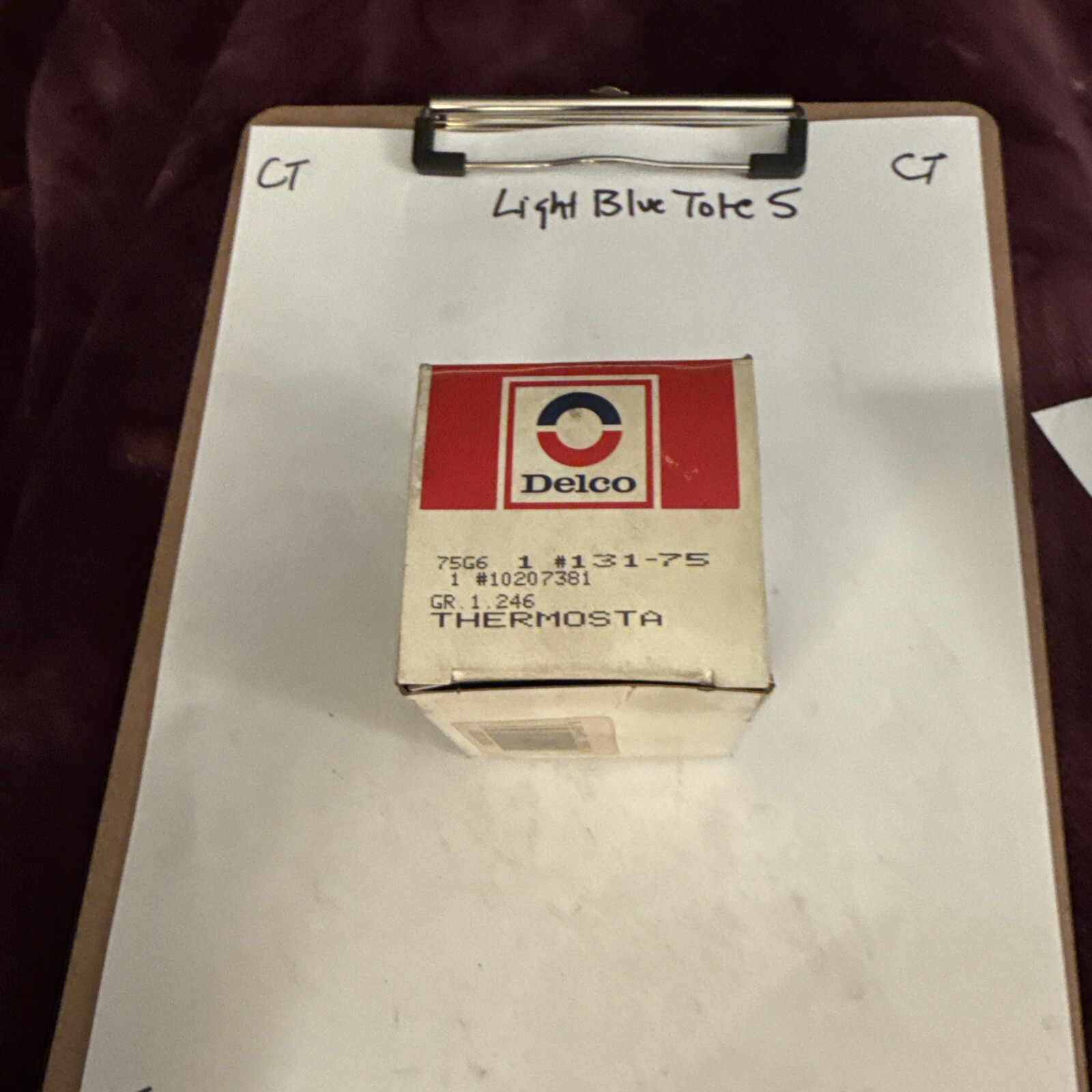 NOS DELCO 131-75 Thermostat 10207381 180⁰