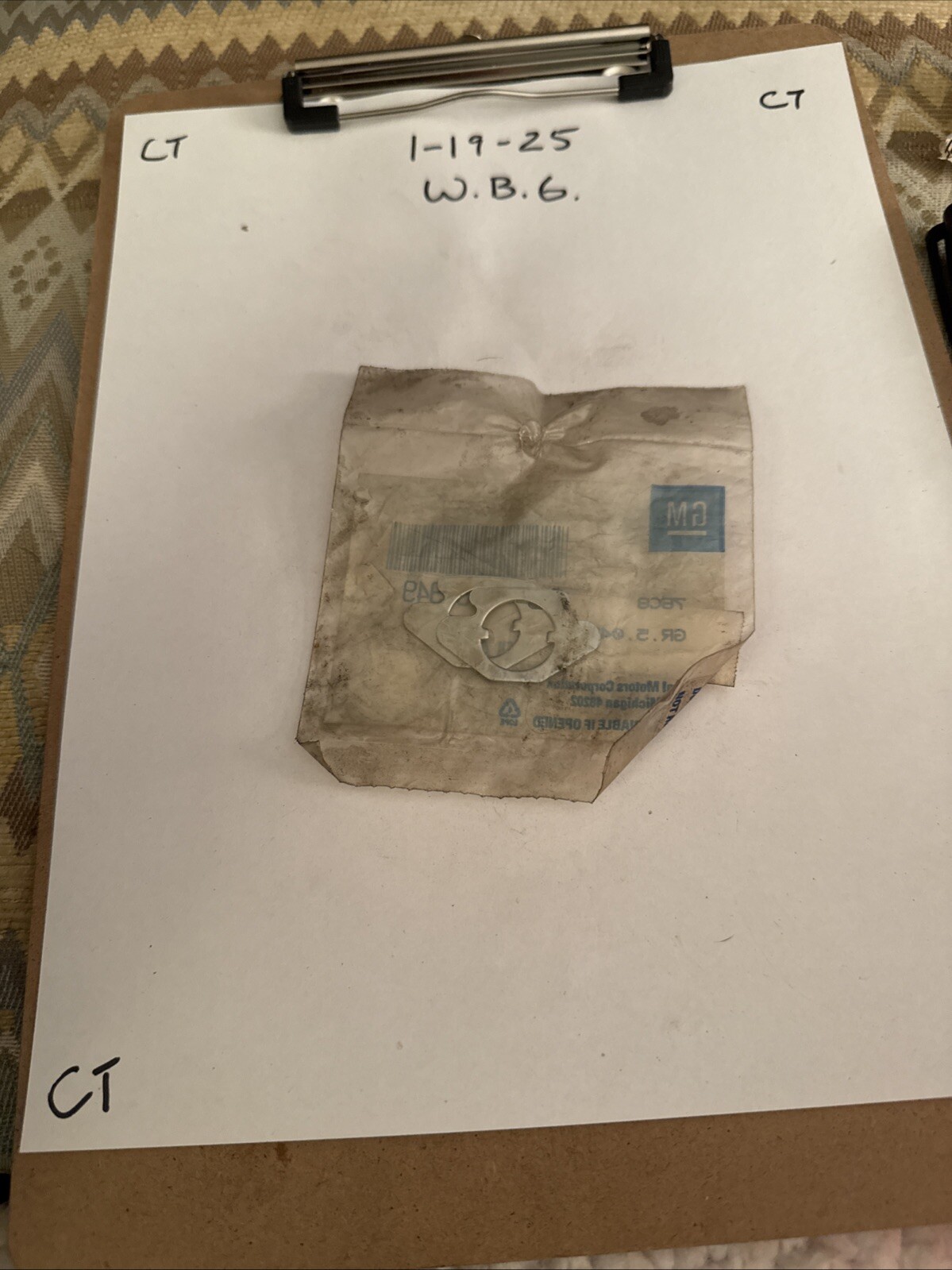 NOS GENUINE GM 5465949 1965-1982 Corvette Parking Brake Shoe Guide Plates - Image 3