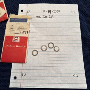 NOS GM DELCO REMY 1837617 1955-1982 DISTRIBUTOR WASHER WEIGHT (4)