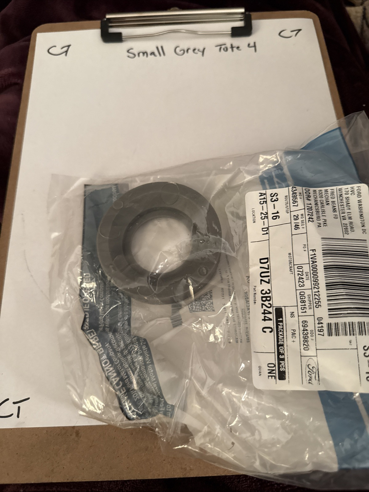 NOS OEM Ford D7UZ-3B244-C Spacer - Image 3