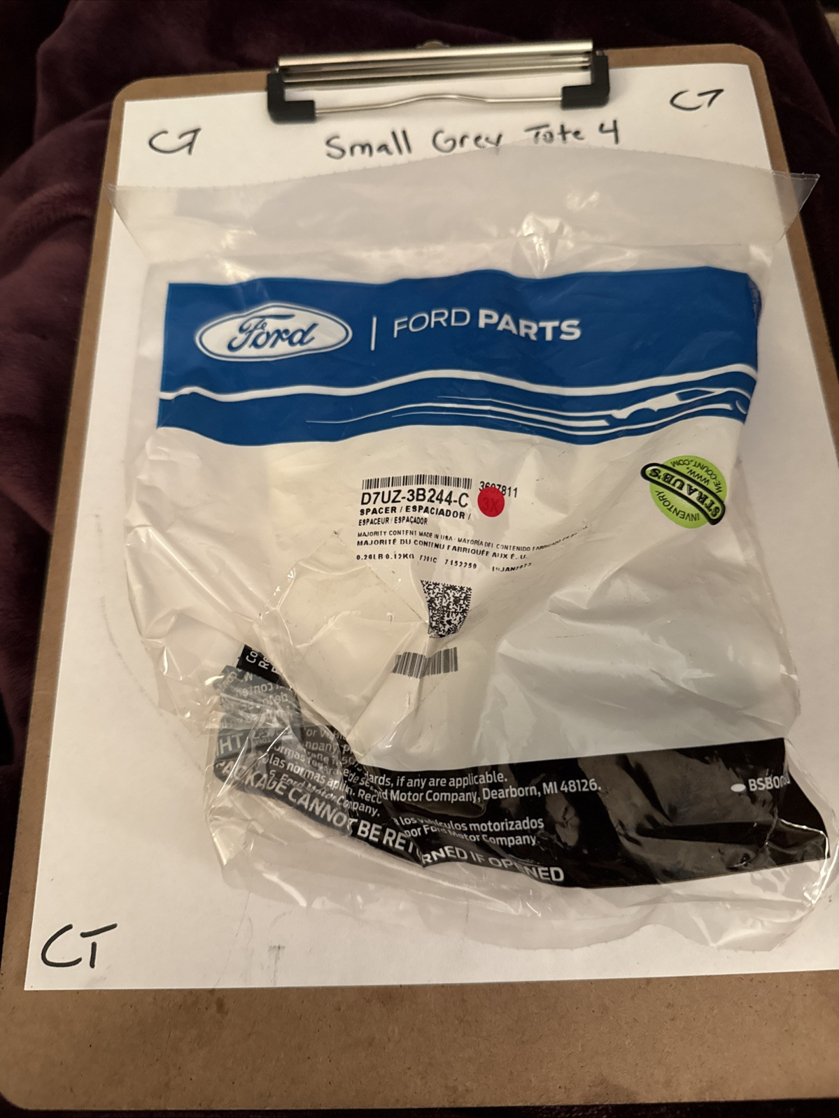 NOS OEM Ford D7UZ-3B244-C Spacer