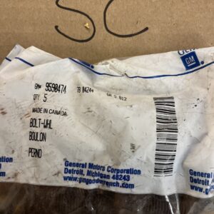 NOS OEM GM 9590474 Bolts SET OF FIVE (5) - SOME SURFACE RUST