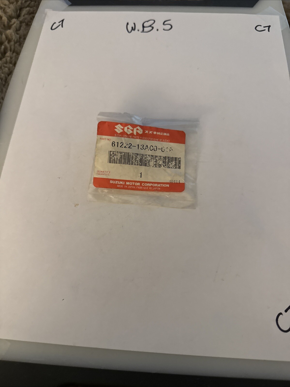 NOS Suzuki 1985-93 LT230 Rear Swingarm Black Cap 61222-13A00-019