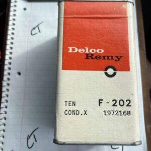NOS VINTAGE GENUINE GM OEM DELCO REMY F202 1972168 CONDENSER