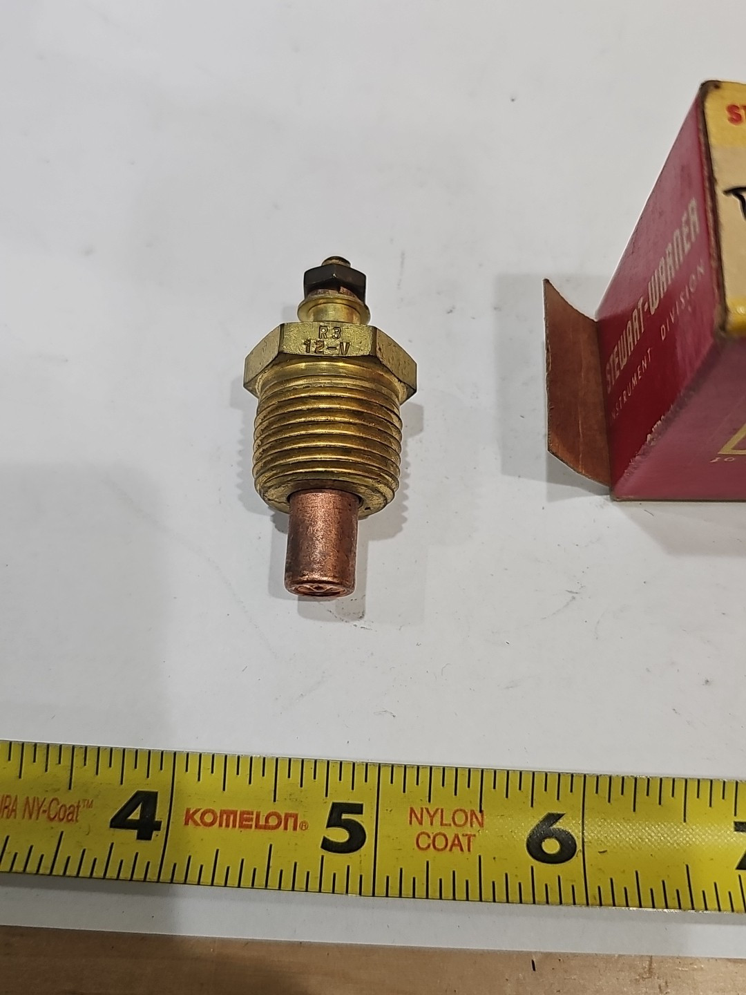 NOS Vintage Stewart-Warner Temp Sender Unit Sending D-362-AH 240 F 1/2"NPT - Image 5