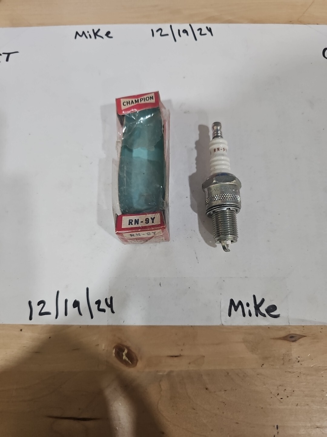 NOS new in box Champion RN-9Y spark plug