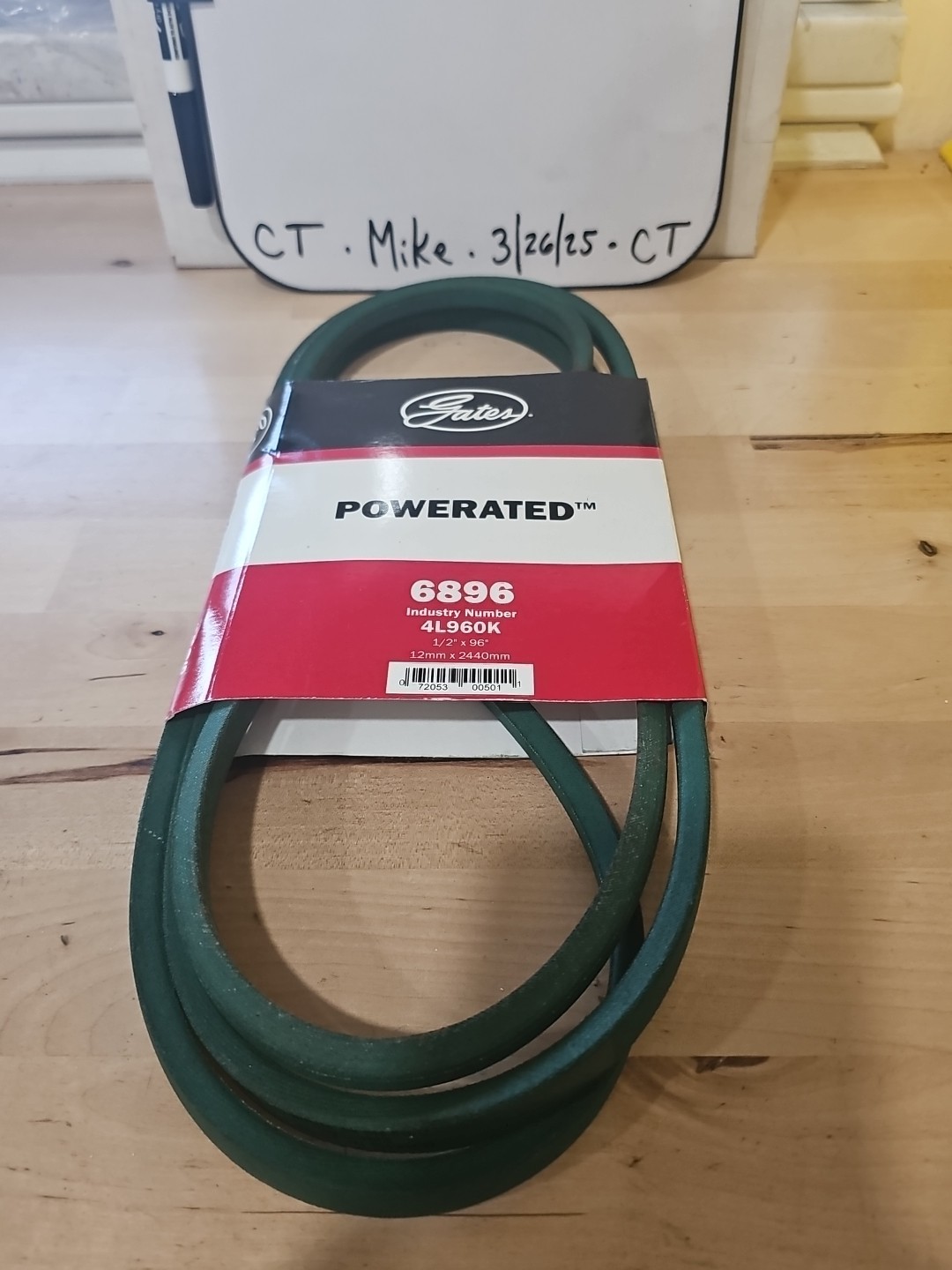 New Gates 6896 Accessory Drive Belt FHP Medium Horse Powerated 4L960K 1/2" x 96"