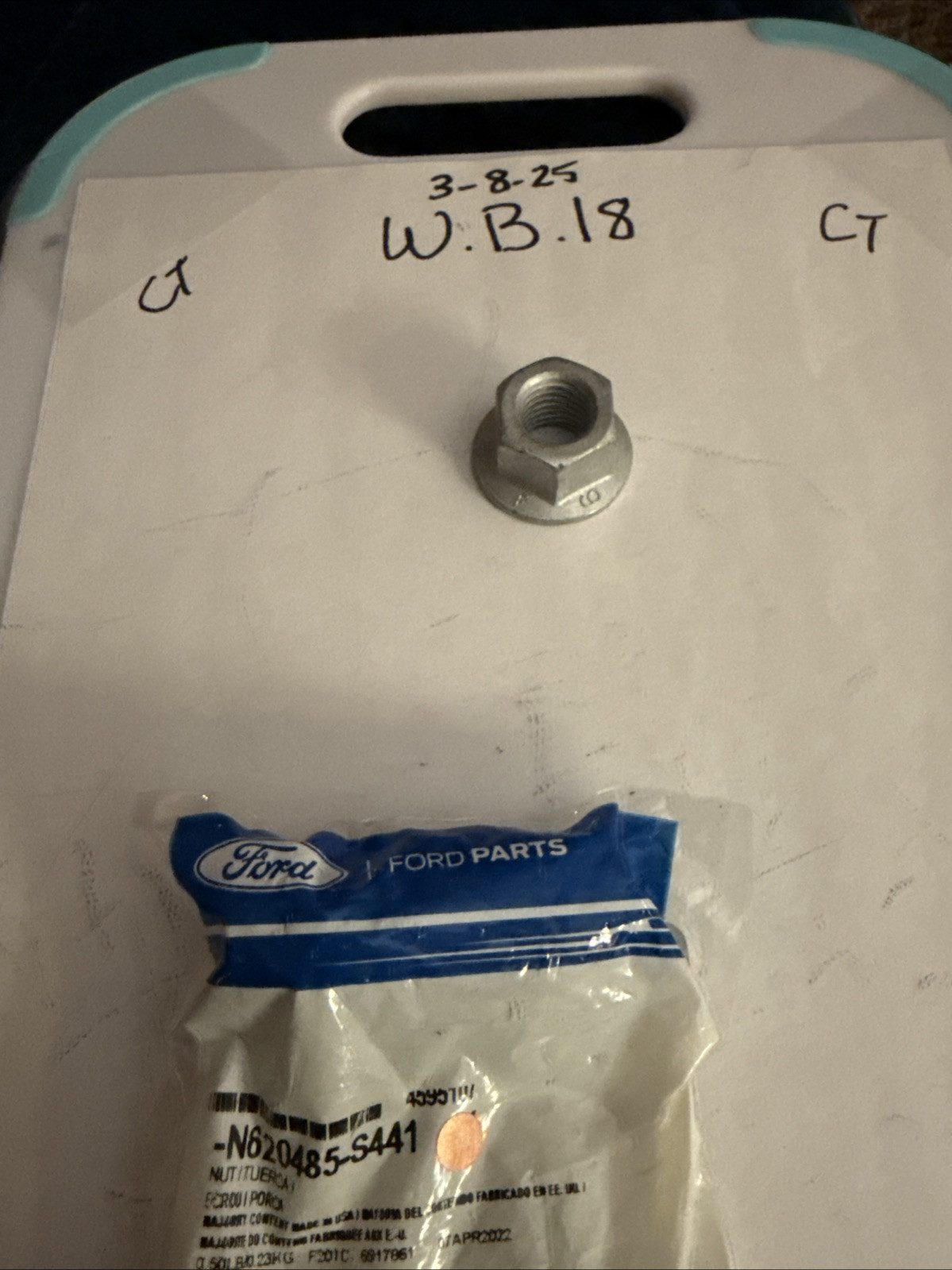 New Genuine Ford Nut - Adjusting Screw N620485S441 / N620485-S441 OEM