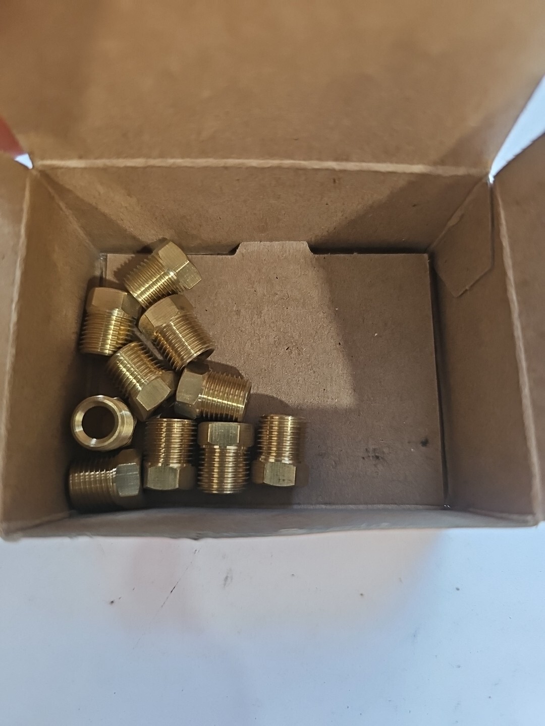 New Genuine Parts 10x Inverted Flare Fitting Dorman 490-291 Brass Tube Nut 1/4” - Image 4