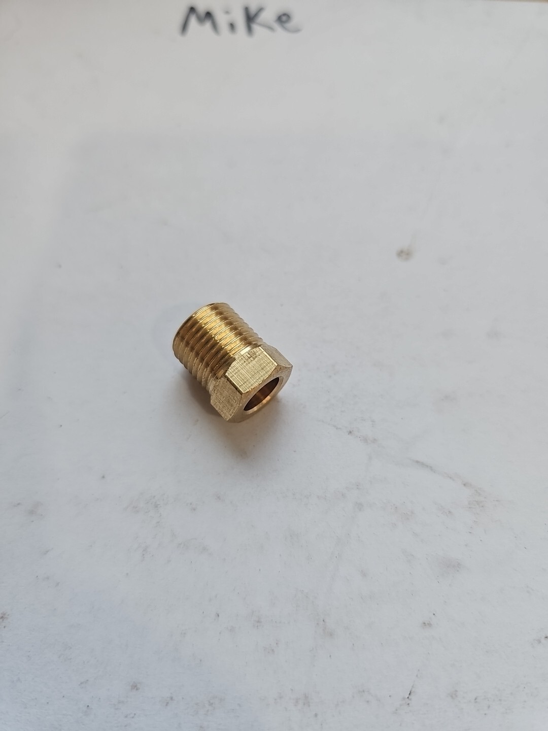 New Genuine Parts 10x Inverted Flare Fitting Dorman 490-291 Brass Tube Nut 1/4” - Image 5