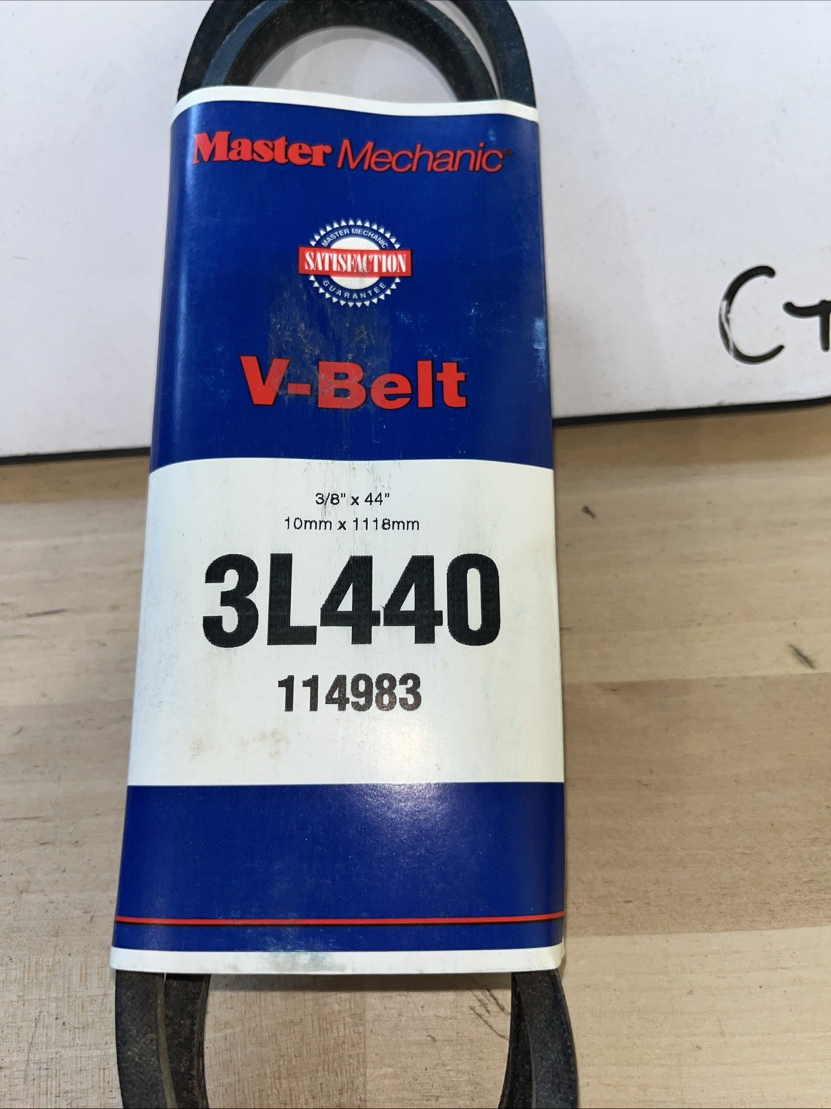 New Master Mechanic 3L440 Replacement Belt 3/8" x 44" V Belt 114983 - Image 3