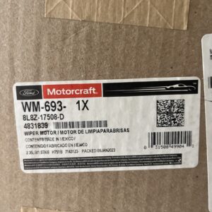 New Wiper Motor Motorcraft WM-693 / Ford 8L8Z-17508-D