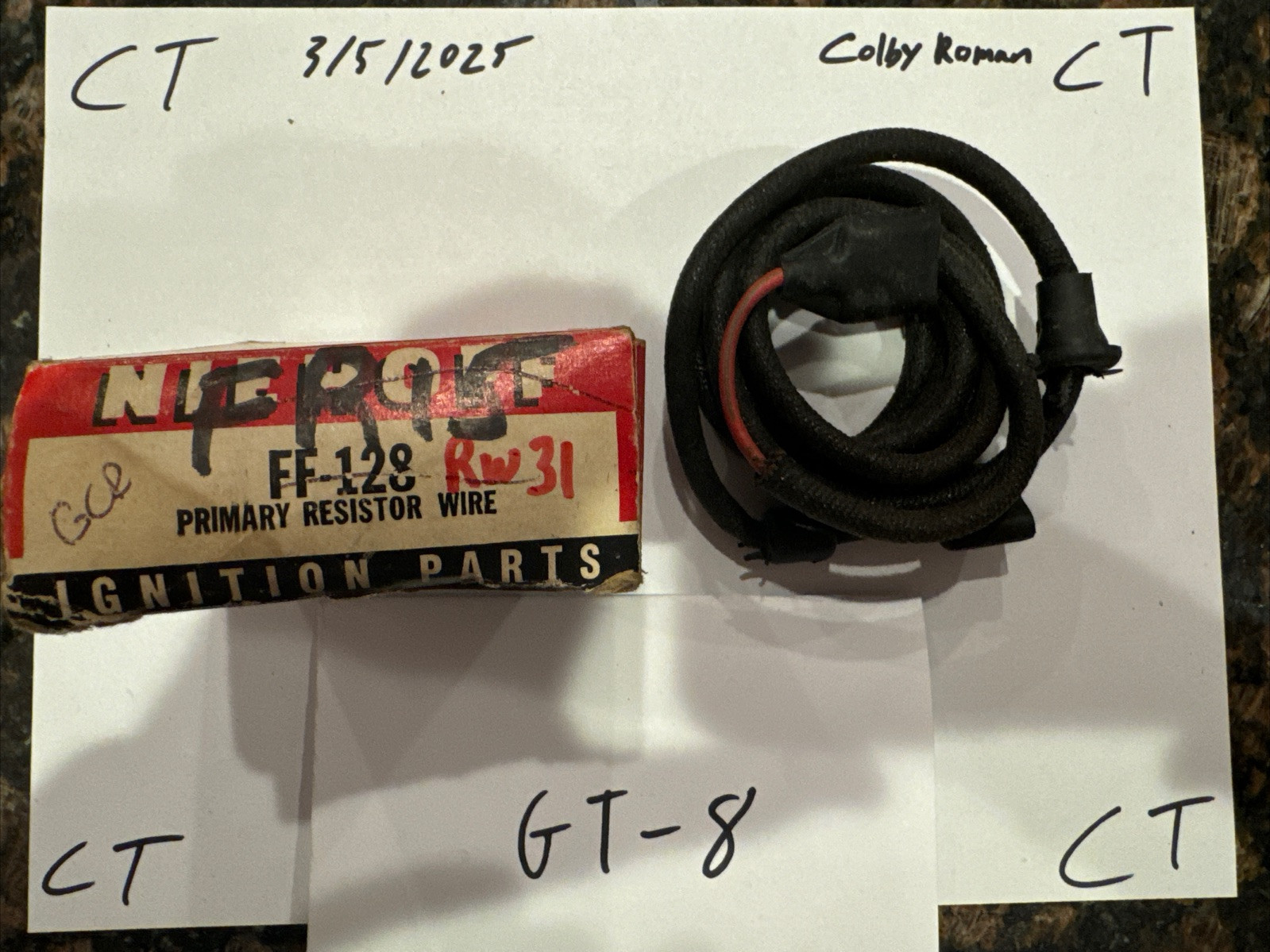 Niehoff FF-128 Coil Resistor Wire Assembly FR15 - Image 3