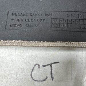 Nissan Murano 999ES-cu000xx OEM BEIGE Rear Cargo Carpeted Floor Mat ~ 2010 -2014