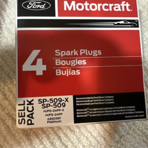 OEM Motorcraft SP509/509X HJFS-24FP/24FPX Spark Plug Platinum 4 Pack