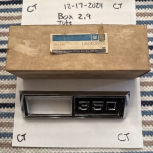 Original 1969 Chevrolet Nova 350 RH Fender Bezel Emblem 3929998 Qty 1 Nos OEM GM